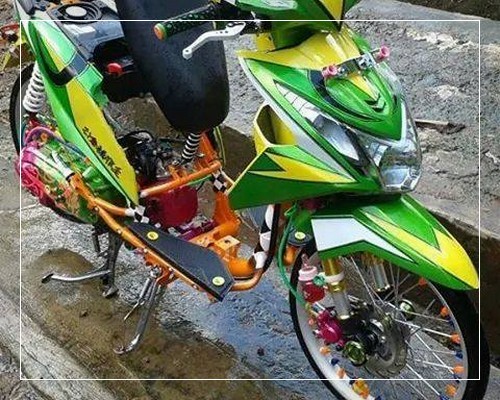 Foto modifikasi motor beat yang simple sederhana bagus 