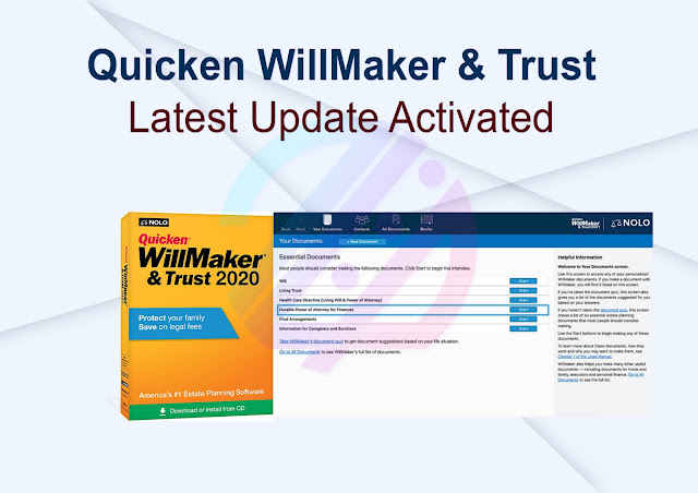 Quicken WillMaker & Trust Latest Update Actived