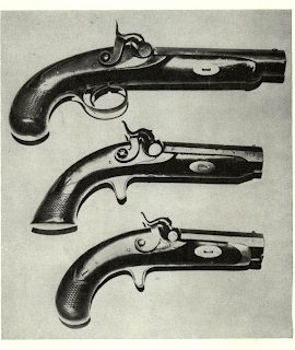 Three Memphis “derringers” by Schneider & Co., who also proposed to make Colt-type revolvers, reveal certain style points often found in Southern derringers.
