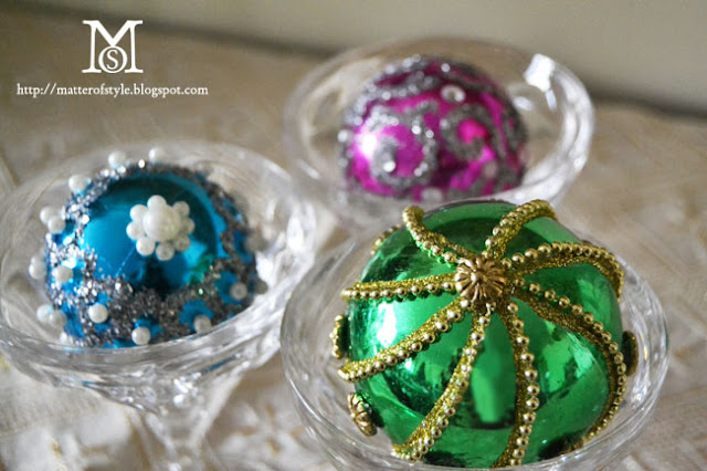 fabergé eggs, diy christmas, diy ornaments