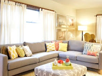 Grey Yellow Living Room Decor