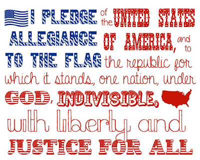 The original pledge of allegiance did not contain the words "under god"