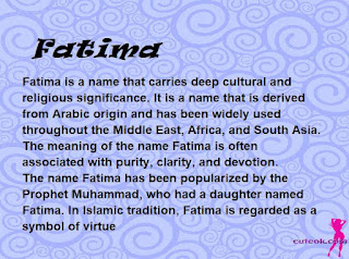 meaning of the name "Fatima"