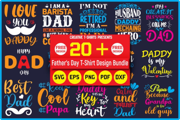 Father’s Day Free T-Shirt Design Bundle