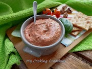 Песто с печени чушки, рикота и орехи * Pesto di peperoni, ricotta e noci