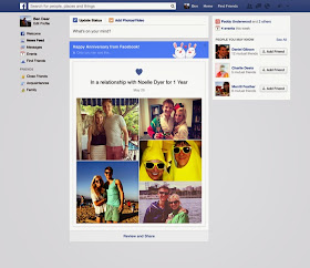 Facebook'tan İlişki Yıl Dönümü Hatırlatması