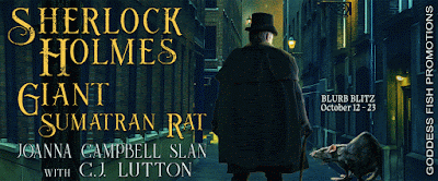 Goddess Fish tour banner for Sherlock Holmes and the Giant Sumatran Rat