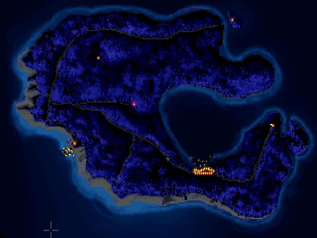 Mapa Monkey Island - Melee Island