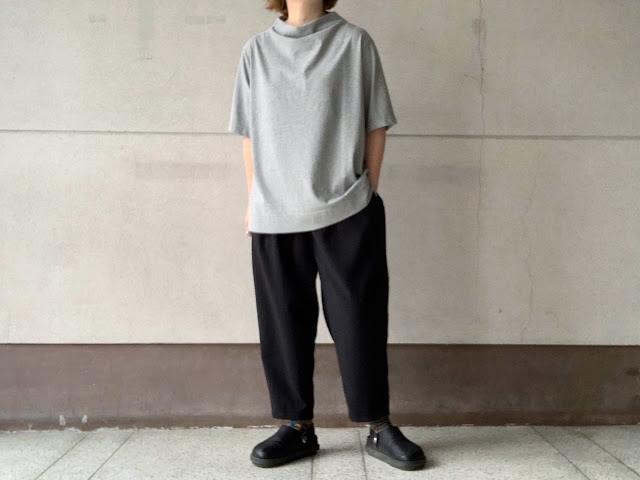 FIRMUM【フィルマム】強撚コットンヘビー天竺5分袖ボトルネックプルオーバー◆八十八/丸亀・エイティエイト/新居浜