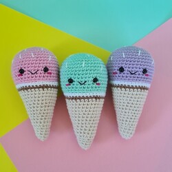 helados amigurumi patrón gratis