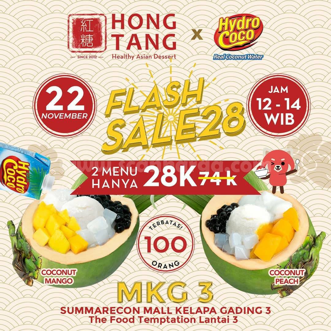 Promo Hong Tang Summarecon Mall Kelapa Gading FLASH SALE 28: 2 Menu hanya 28K