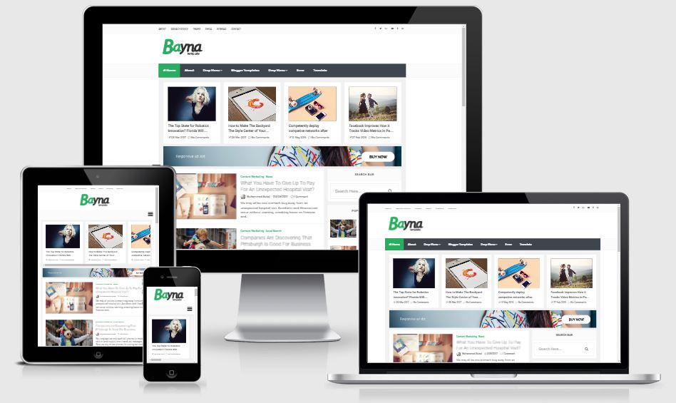 Bayna Blogger Template - Template blogspot cá nhân đẹp