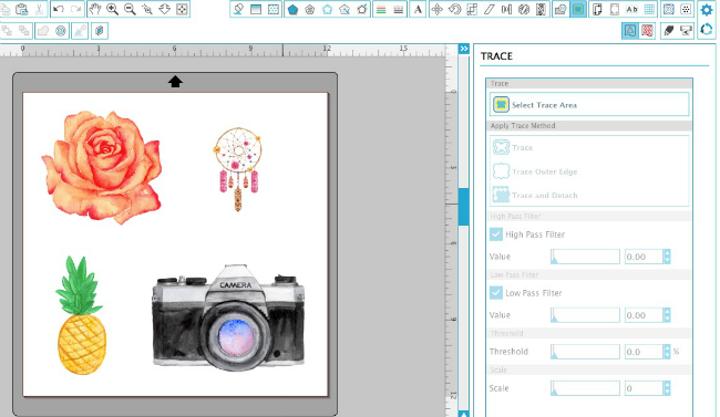 Silhouette Studio, Silhouette tutorial, removing cut box, transparent graphics