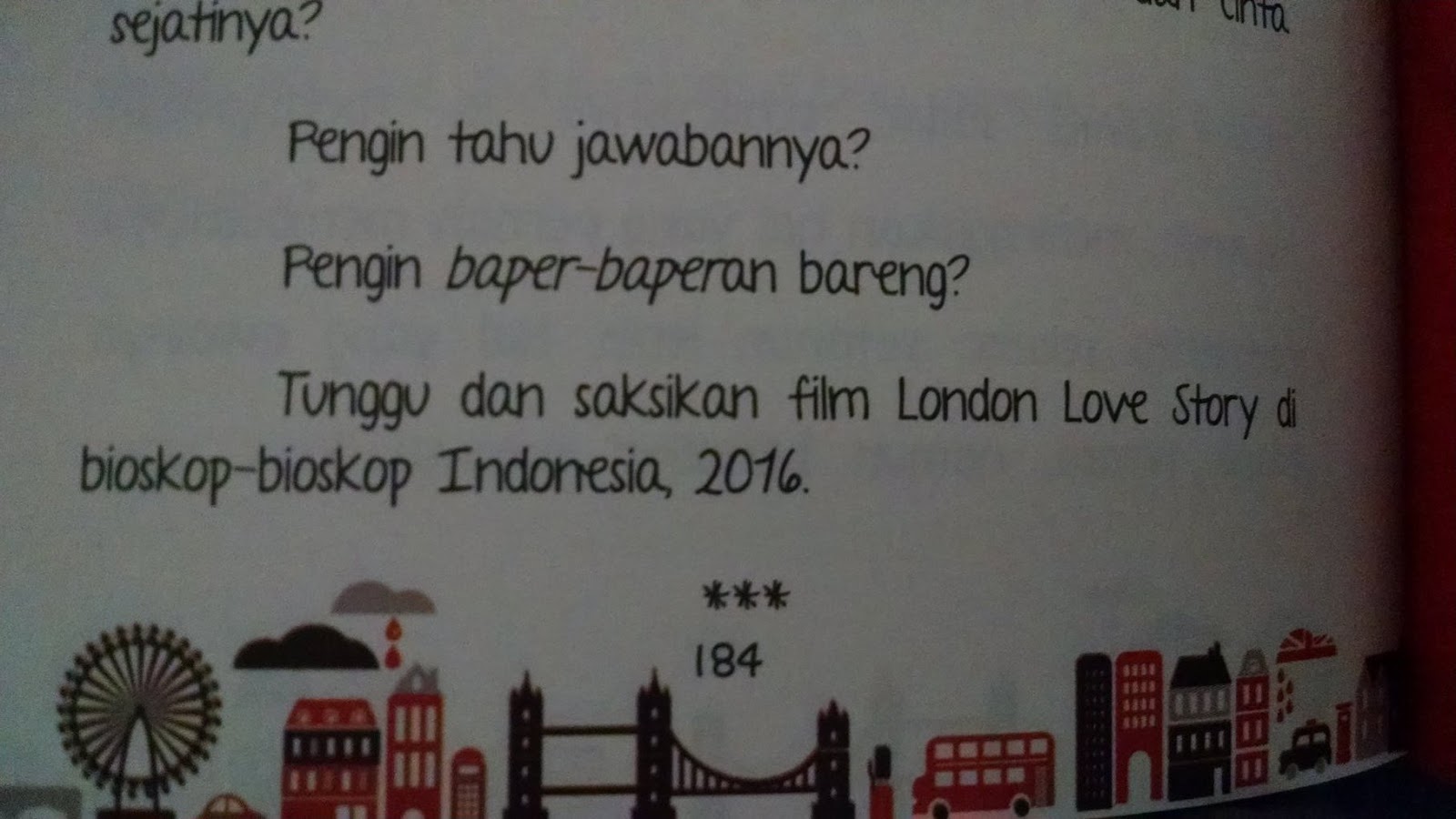 Kata Kata Dari Film London Love Story