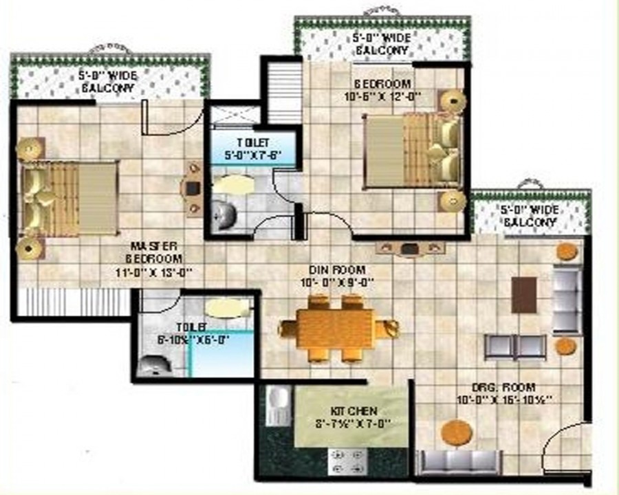 Simple common residential layout s 