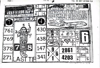 Thai Lottery 4pc Final Paper Tips For 01-02-2019