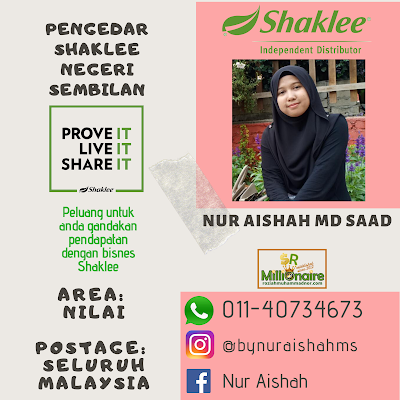 Pengedar Shaklee Nilai 01140734673