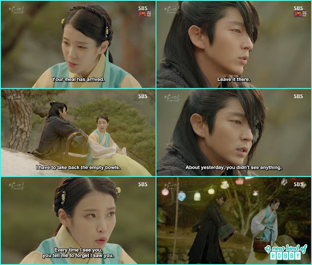 hae soo take food for 4th prince  - Moon Lovers: Scarlet Heart Ryeo - Episode 4 Review