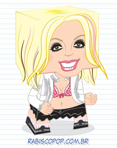 Britney Spears Papercraft