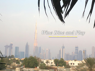 A Skyline view of Dubai from the COYA restaurant at the Four Seasons Hotel