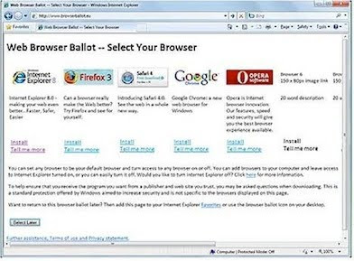 web browser ballot