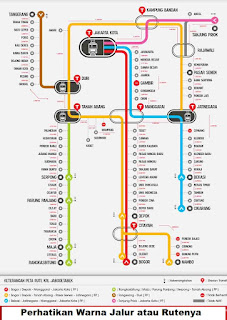 rute untuk panduan cara naik kereta api komuter line