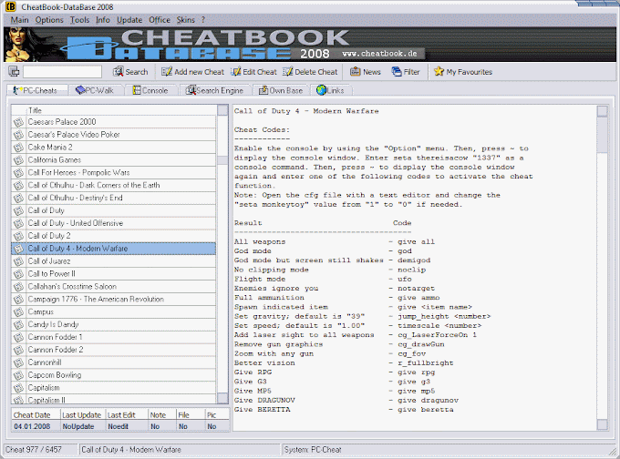 cheatbook_databases 2008 free for pc software