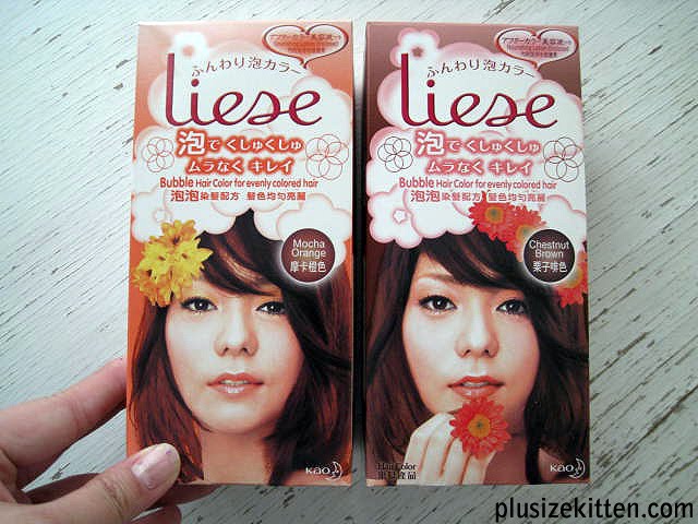 liese bubble hair color glossy brown. I got my Liese Bubble Hair Dye