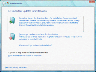 Launching the Installation of Windows 7