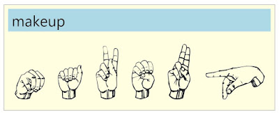 makeup in sign language