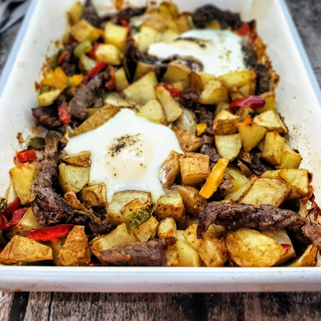 Steak & Eggs Breakfast Tray Bake Recipe