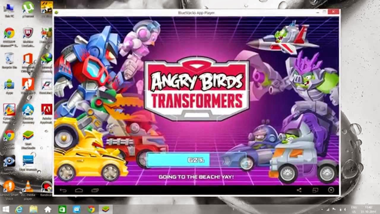 Play Angry Birds Transformers on windows