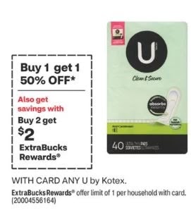 Almost FREE U By Kotex Products