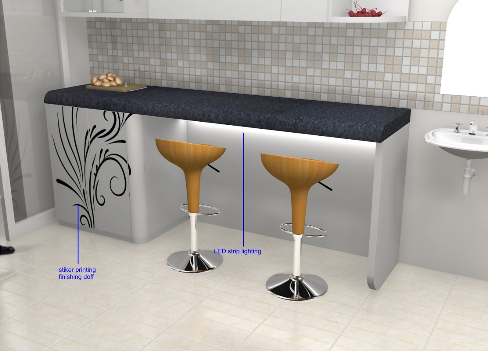 Desain Furniture Interior Semarang Desain Minibar Kitchen Set