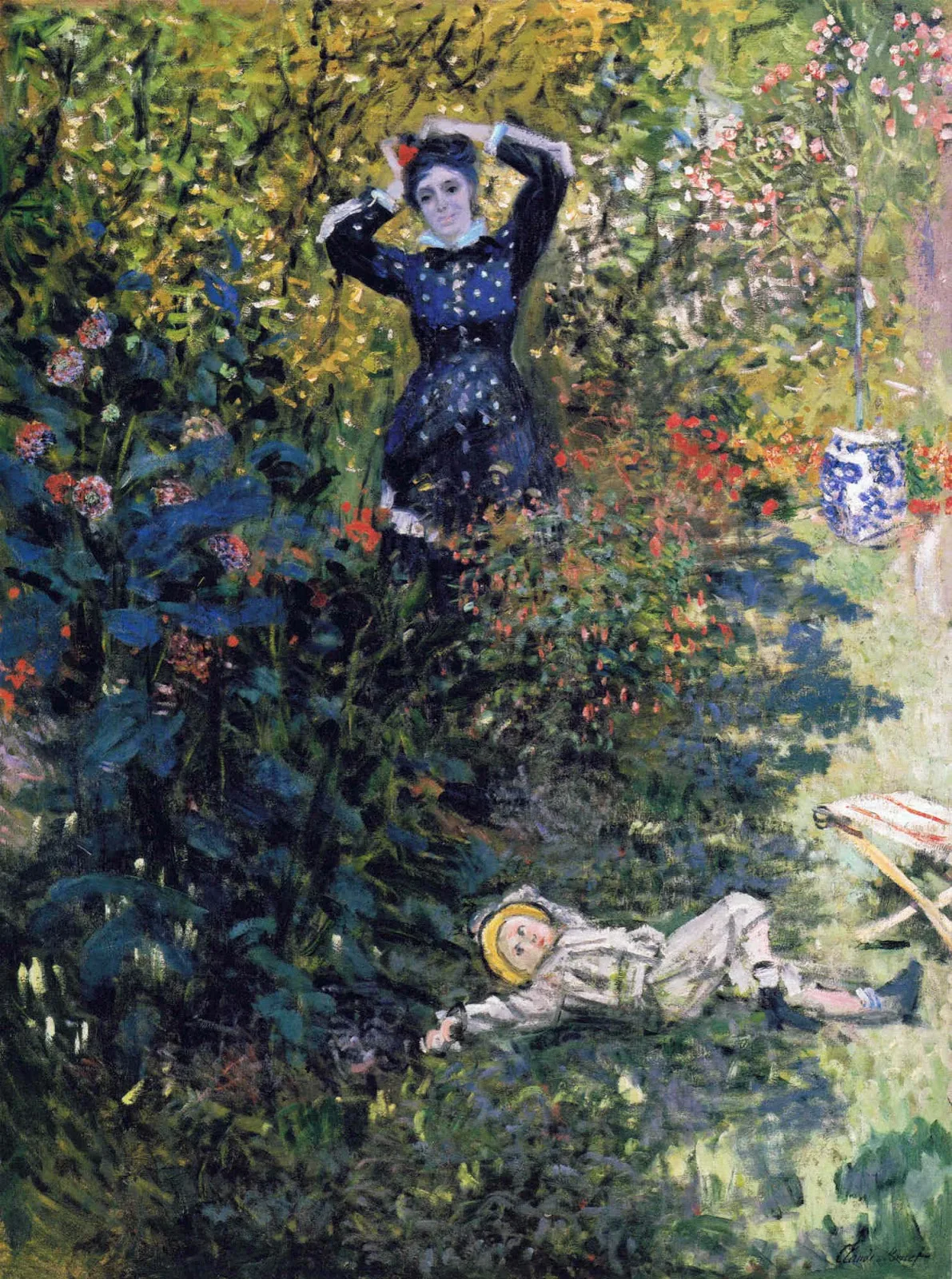 Claude Monet-Camille-and-Jean-Monet-in-the-Garden-at-Argenteuil-1873