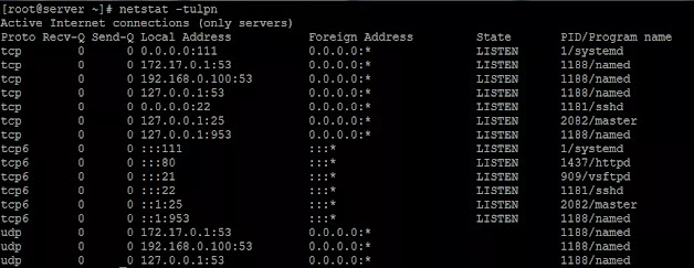 شاهد Open Ports في الوقت الفعلي في Linux