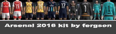 PES 2013 Arsenal 2016 kit by fergson