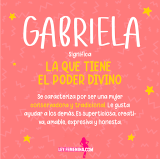 Qué significa el nombre Gabriela