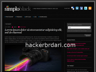 Simplo Black WordPress premium theme free download full at hackerbradri.com