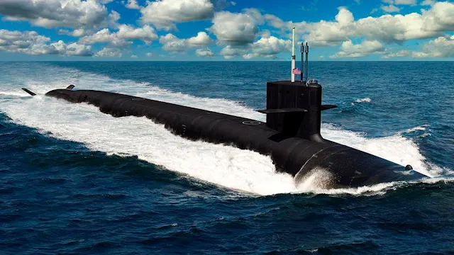 Concepción artística del submarino de clase Columbia, del que se ensamblarán 12 unidades en Electric Boat. WIKIPEDIA