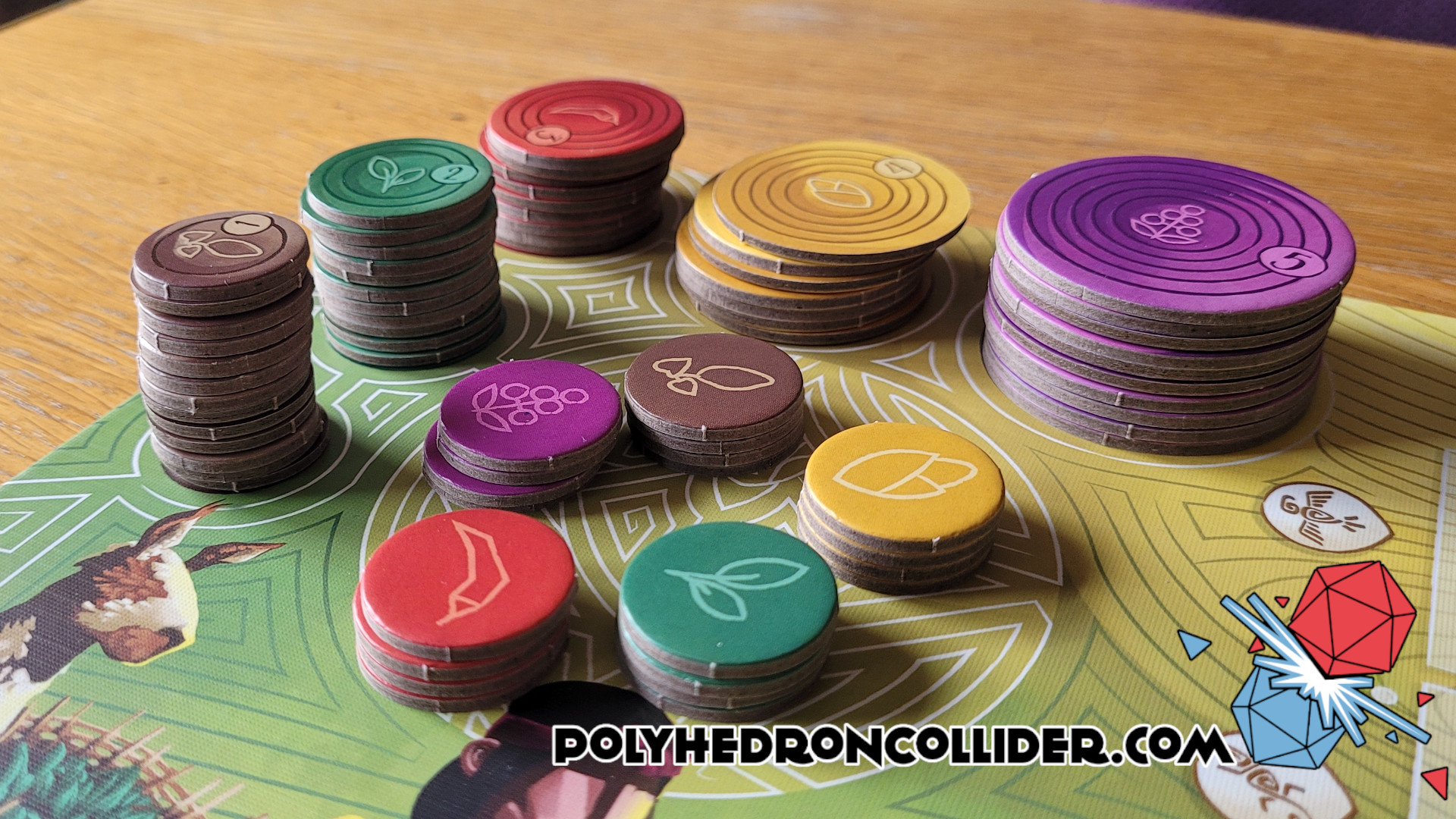 Polyhedron Collider Tiwanaku Board Game Review - Components