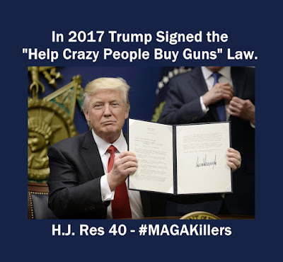 800 Trump Signed the Help Crazy People Buy Guns Law MAGAKillers MEME