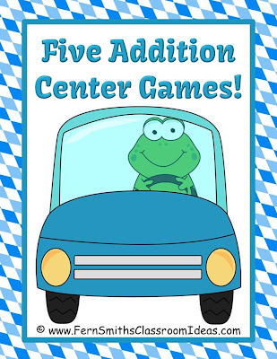 Fern Smith's Addition and Subtraction Math Centers for Cars and Planes