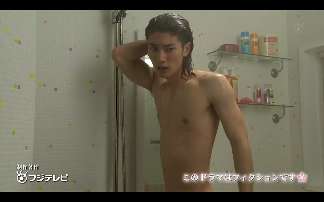 Last Cinderella - Semi nude shower shot of Hiroto. 