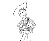 #7 Sheriff Woody Coloring Page