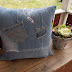 Ett par nya jeanskuddar till soffan i på landet....A couple of new
jeans pillows for the sofa in our cottage....