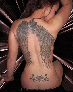 Sexy angel tattoos for women