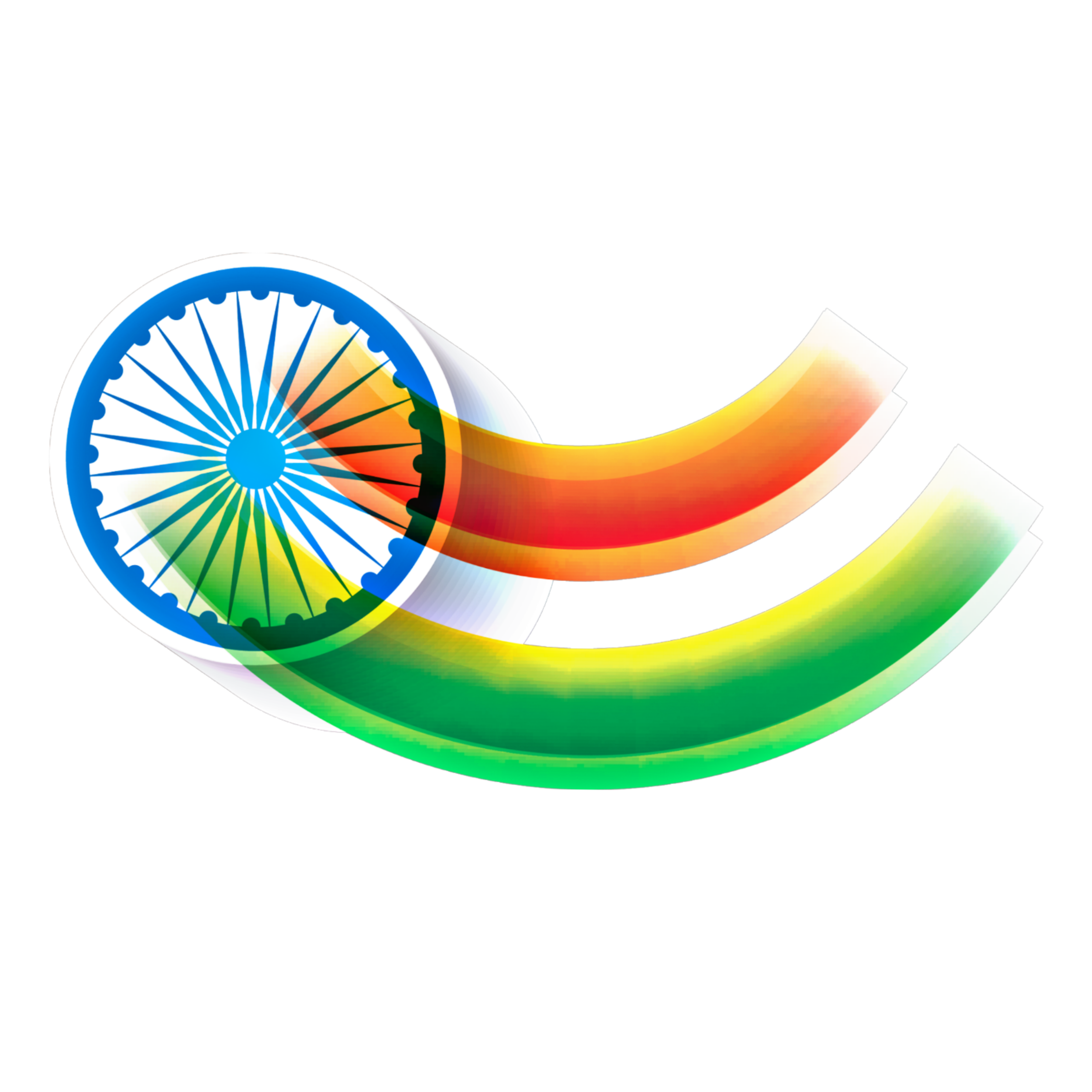 Indian flag png transparent vector