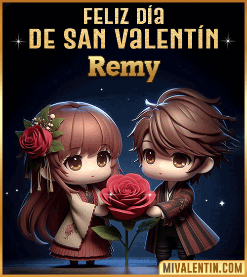 Imagen Gif feliz día de San Valentin Remy