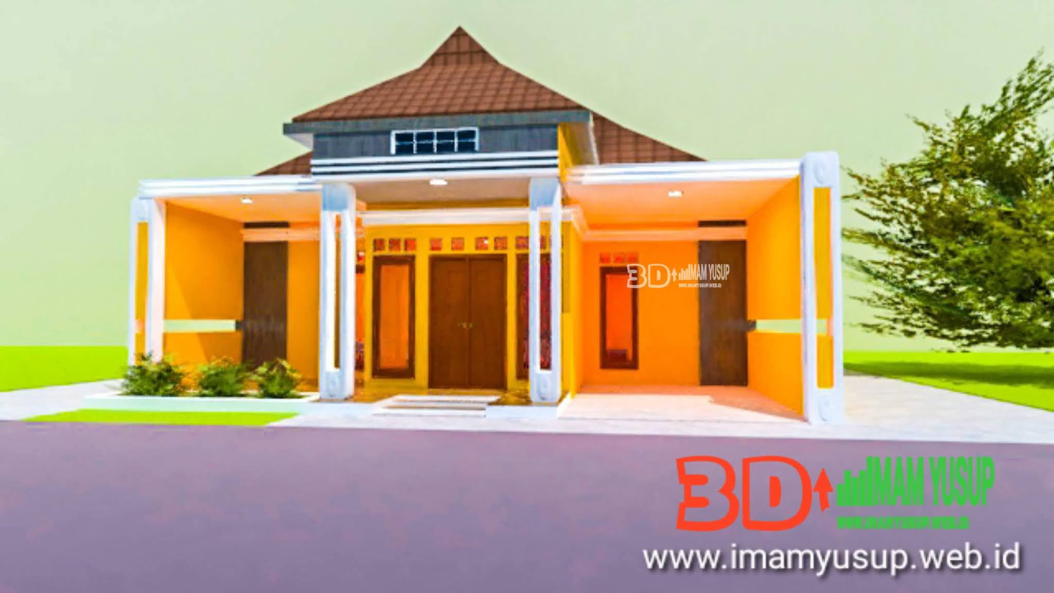 desain rumah minimalis ukuran 9x9 meter